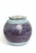 Keramikurne 'Kugel' violett-blau mit Raum für Dekoration