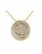 Symbol Halskette 'Kreis' aus 14 Karat Gelb-, Weiβ- und Roségold mit Zirkonia