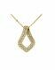 Symbol Halskette 'Ornament' aus 14 Karat Gelbgold mit Zirkonia
