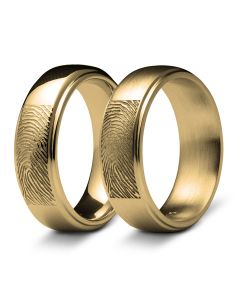 Ring mit Fingerabdruck aus Gold
