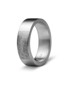Ring mit Fingerabdruck aus 925 Silber